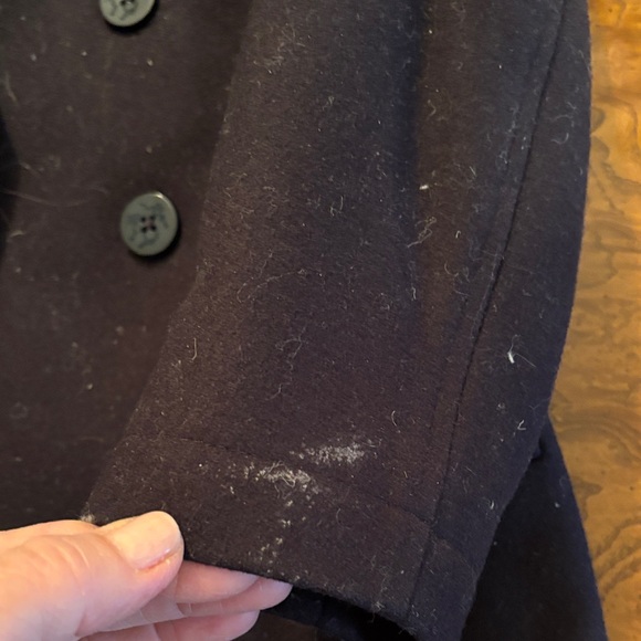 Brooks Brothers Black Wool Pea Coat - Picture 9 of 11